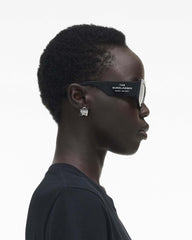 The Square Cat Eye Sunglasses - Black | Marc Jacobs on sale