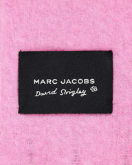 David Shrigley X Marc Jacobs Oh Rose Wool Scarf - Pink Multi | Marc Jacobs US