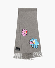 Hattie Stewart X Marc Jacobs Daisy Wool Scarf - Grey Multi | Marc Jacobs discount
