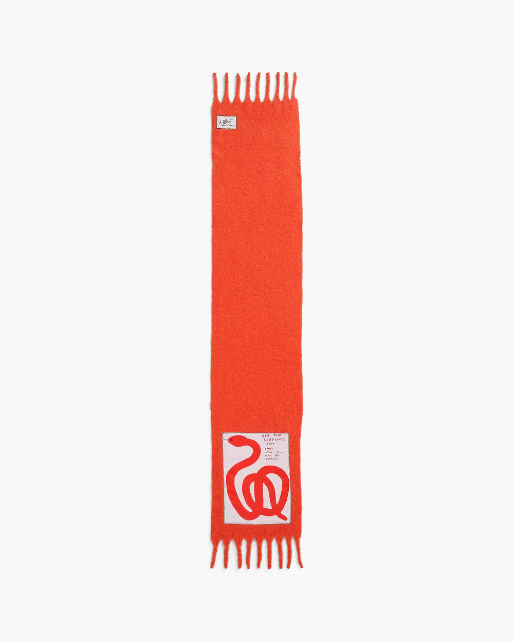 David Shrigley X Marc Jacobs Snake Wool Scarf - Orange Multi | Marc Jacobs sale