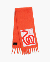 David Shrigley X Marc Jacobs Snake Wool Scarf - Orange Multi | Marc Jacobs sale