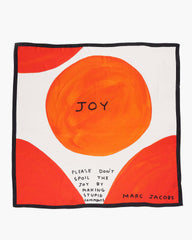 David Shrigley X Marc Jacobs Joy Silk Scarf - Orange Multi | Marc Jacobs on sale