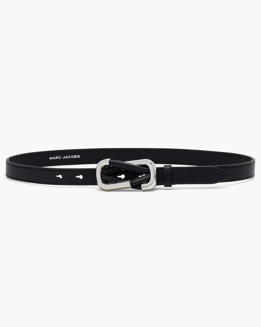 The Dual Belt - Black/Silver | Marc Jacobs online