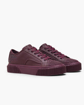 The Leather Sneaker - Dark Plum | Marc Jacobs discount