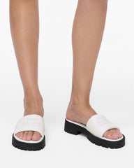The Lug Sole Slide - Bright White | Marc Jacobs online