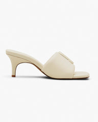 The Leather J Marc Heeled Sandal - Cloud White | Marc Jacobs for sale