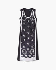Trompe L'Oeil Eyelet Dress - Black/White | Marc Jacobs discount