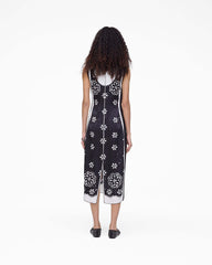 Trompe L'Oeil Eyelet Dress - Black/White | Marc Jacobs discount