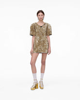 Sequin V-Neck Knit Dress - Gold | Marc Jacobs US