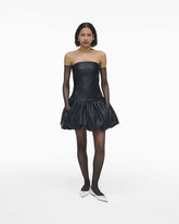 The Leather Bubble Dress - Black | Marc Jacobs online