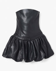 The Leather Bubble Dress - Black | Marc Jacobs online