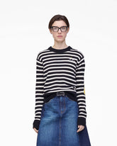 Joy Striped Crewneck - Black/White | Marc Jacobs online