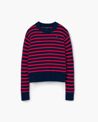 Joy Striped Crewneck - Navy/Red | Marc Jacobs for sale