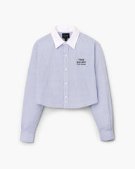 The Cropped Femme Shirt - Blue Multi | Marc Jacobs discount
