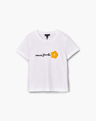 Daisy Logo Slim Tee - White | Marc Jacobs online