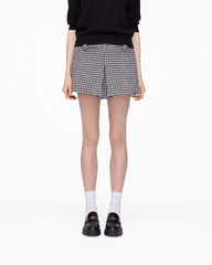 Gingham Tweed Mini Skirt - Black Multi | Marc Jacobs online