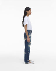 The Rip And Repair Straight Jean - Punk Indigo | Marc Jacobs on sale
