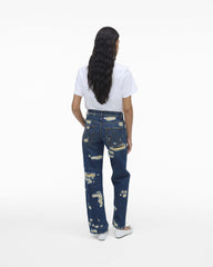 The Rip And Repair Straight Jean - Punk Indigo | Marc Jacobs on sale