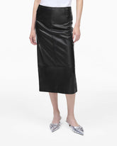 Leather Slim Skirt - Black | Marc Jacobs on sale