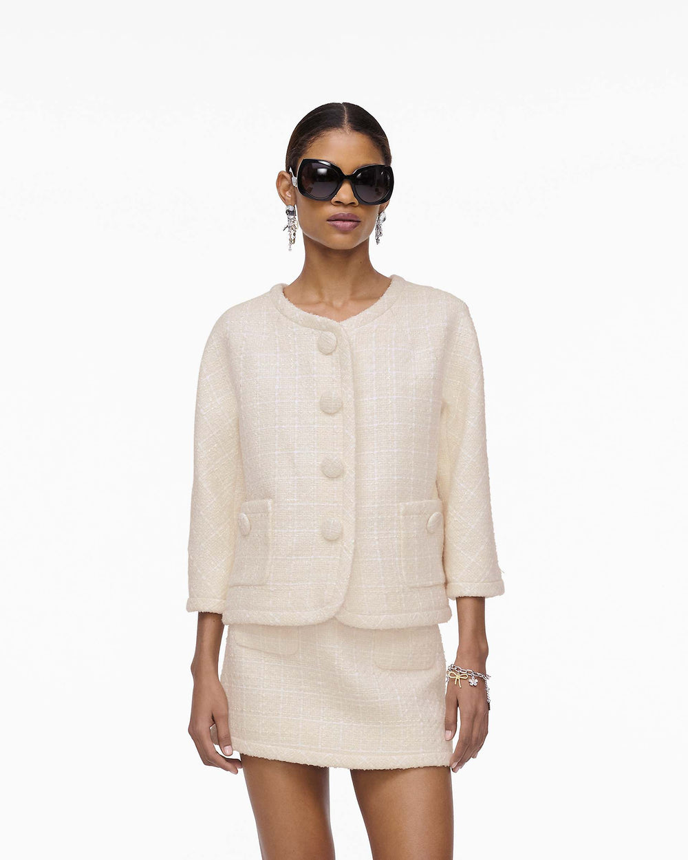 Tweed Backwards Lady Jacket - Ivory | Marc Jacobs for sale