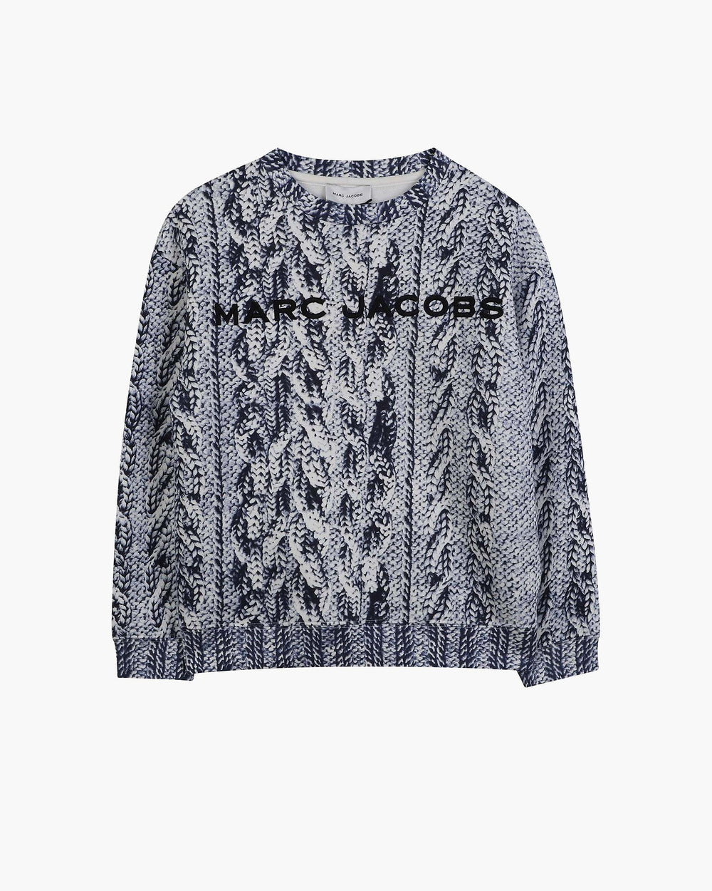 The Trompe Loeil Knit Sweatshirt - Navy | Marc Jacobs online