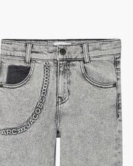 The Trompe Loeil Chain Jeans - Black | Marc Jacobs sale