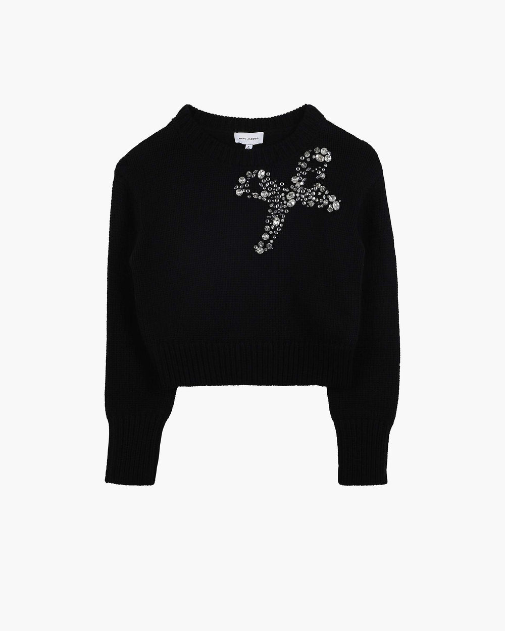 The Gem Bow Sweater - Black | Marc Jacobs for sale