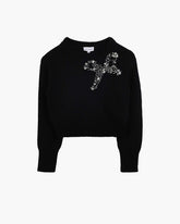 The Gem Bow Sweater - Black | Marc Jacobs for sale