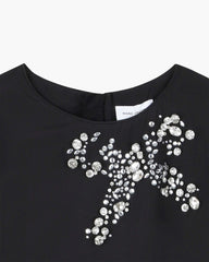 The Gem Bow Dress - Black | Marc Jacobs on sale