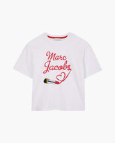 The Logo Lipstick Tee - White | Marc Jacobs on sale