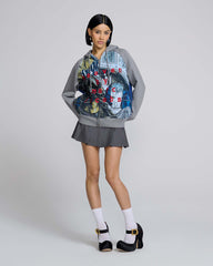 David Rappeneau Zip-Up Hoodie - Navy Multi | Marc Jacobs online