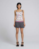 Pleated Boxer Skirt - Grey Multi | Marc Jacobs sale