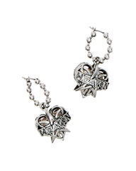 HEAVEN PENTAGRAM HOOPS - Aged Silver | Marc Jacobs online