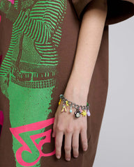 Characters Charm Bracelet - Aged Silver Multi | Marc Jacobs for sale