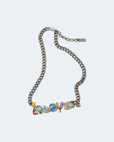 Characters Nameplate Necklace - Aged Silver Multi | Marc Jacobs sale