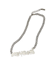 Characters Nameplate Necklace - Aged Silver Multi | Marc Jacobs sale