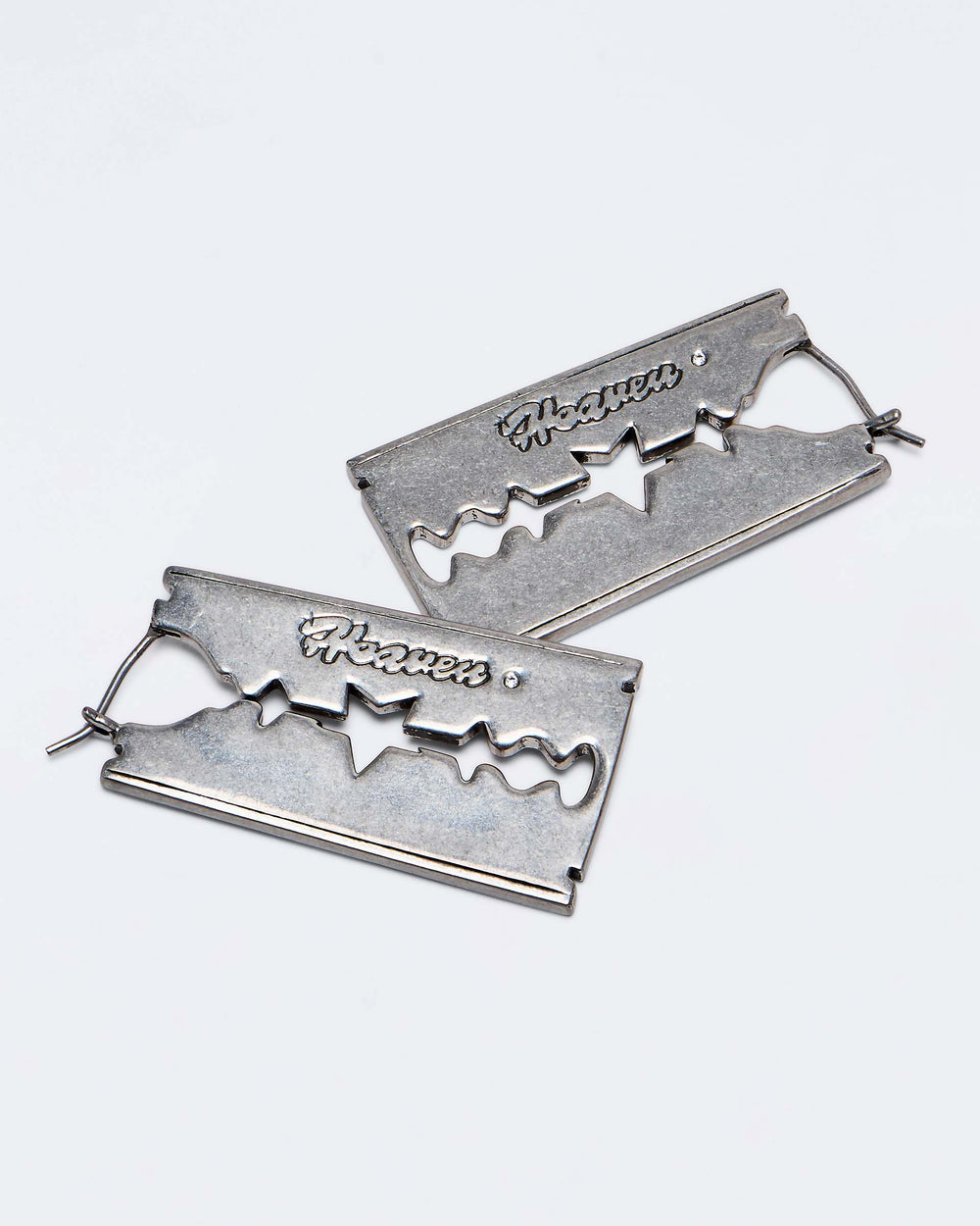 RAZOR BLADE EARRINGS - Aged Silver | Marc Jacobs for sale