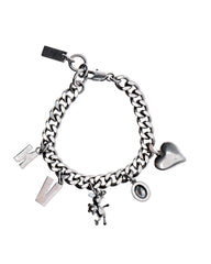 Teddy Charm Bracelet - Aged Silver | Marc Jacobs discount