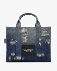 The Rip and Repair Denim Medium Tote Bag - Punk Indigo | Marc Jacobs US