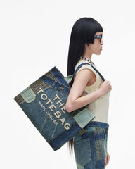 The Deconstructed Denim Large Tote Bag - Indigo Multi | Marc Jacobs discount