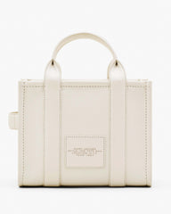 The Leather Small Tote Bag - Cotton/Silver | Marc Jacobs US
