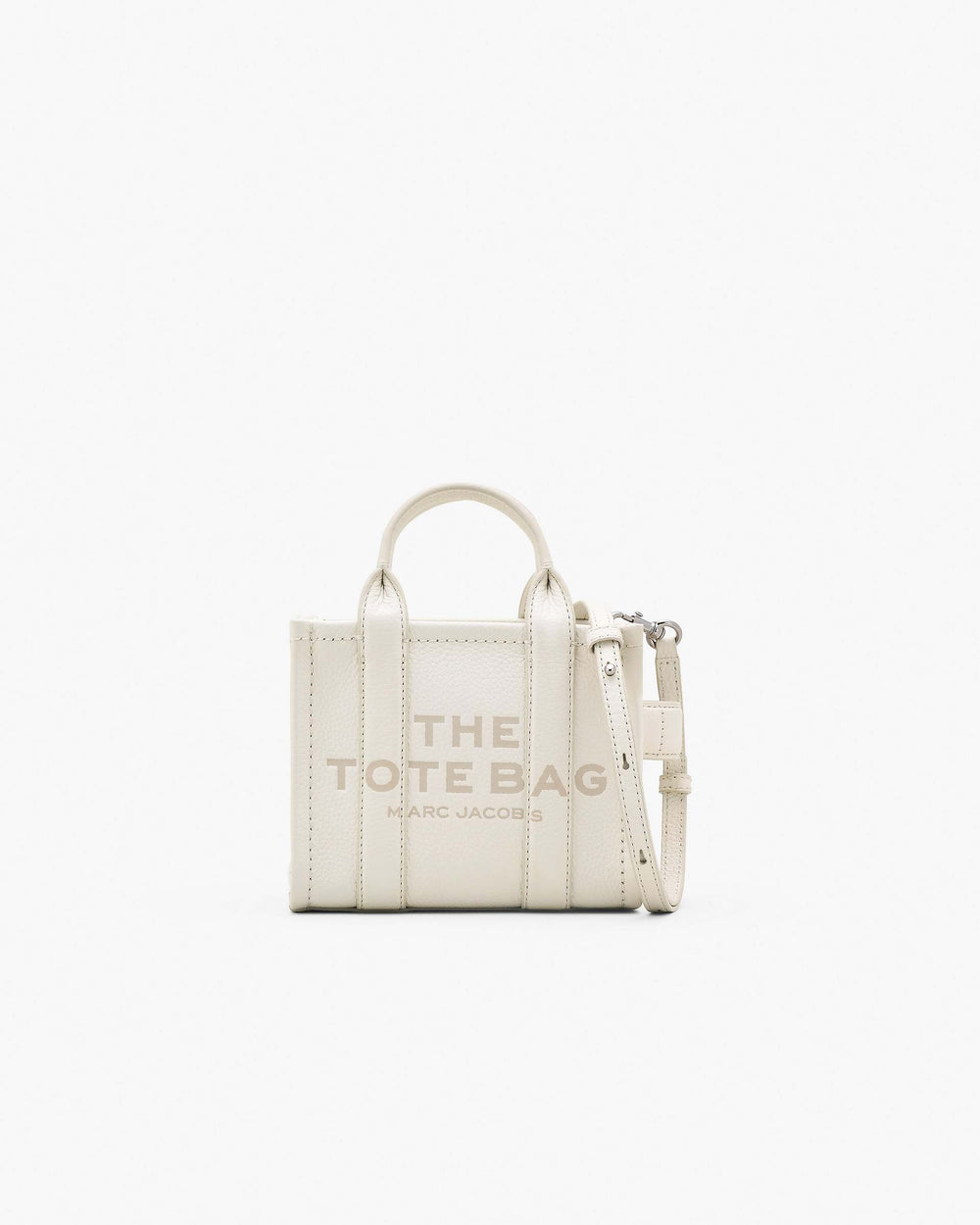 The Leather Crossbody Tote Bag - Cotton/Silver | Marc Jacobs discount