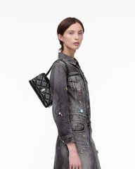 The Quilted Mini Dual Shoulder Bag - Black|Black | Marc Jacobs for sale