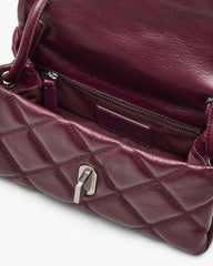 The Quilted Mini Dual Shoulder Bag - Dark Plum|Dark Plum | Marc Jacobs on sale