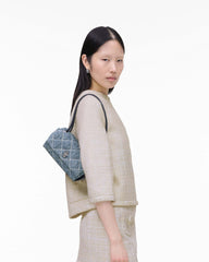 The Quilted Denim Mini Dual Shoulder Bag - Light Wash Indigo | Marc Jacobs US