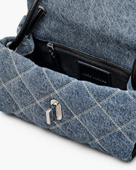 The Quilted Denim Mini Dual Shoulder Bag - Light Wash Indigo | Marc Jacobs US