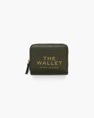 The Leather Mini Compact Wallet - Forest|Forest | Marc Jacobs for sale