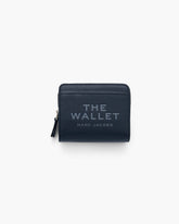 The Leather Mini Compact Wallet - Blue Sea|Blue Sea | Marc Jacobs online