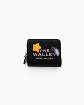 The Sticker Patch Mini Compact Wallet - Black Multi | Marc Jacobs online