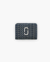 The Monogram Denim J Marc Mini Compact Wallet - Sun Faded Denim | Marc Jacobs online